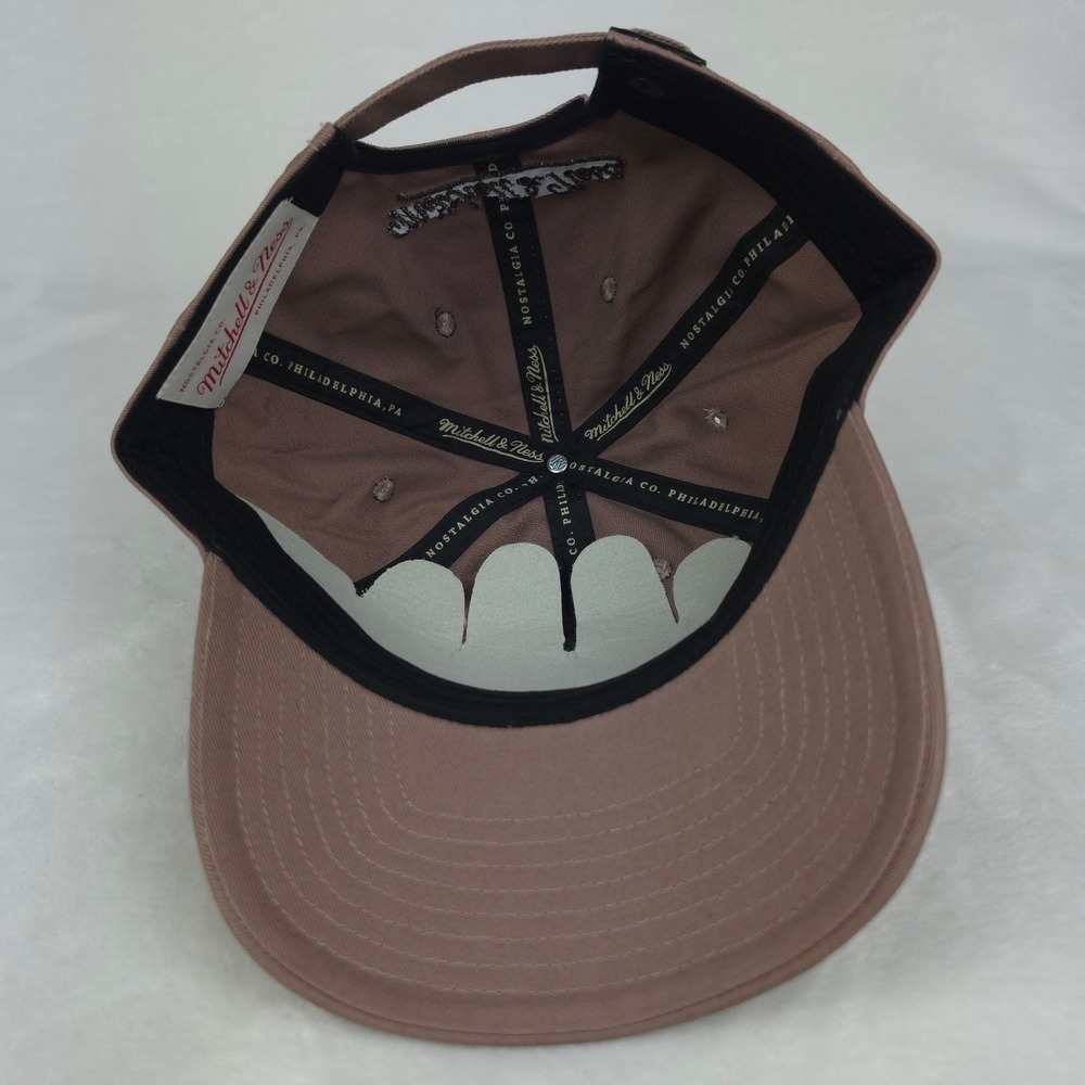 Denver Nuggets Mitchell & Ness Dad Hat Cap Embroidery Logo Chocolate Brown New - Picture 8 of 8